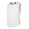 thumbnail image 1 of Afdoent Mens Tank Tops Male Summer Thin Mesh Running Vest Mens Fitness Vest Tank Top Solid Color Light Plate Slim Body Breathable, 1 of 4