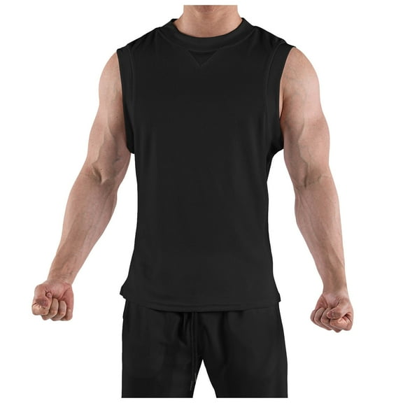 Afdoent Mens Tank Tops Men's Sleeveless Shirt Workout Swim Shirt Gym Muscle Athletic Beach Tank Top Fashion