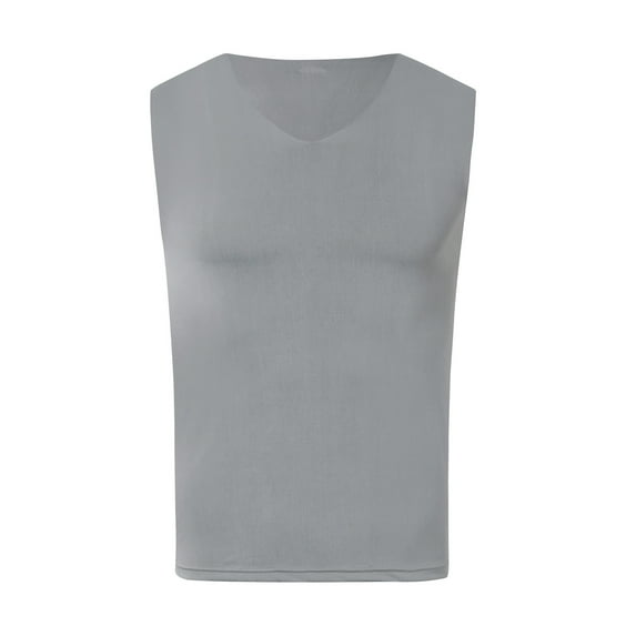 Afdoent Mens Tank Tops Summer Thin Ice Silk Vest Muscle Men Sleeveless Shoulder Tank Top Fashion