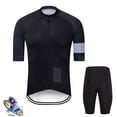 thumbnail image 1 of Afdoent Mens Two Piece Outfits Men's Bike Short Sleeved Top Competitive Road Cycling Clothing Riding Set Beach Clothes Fashion, 1 of 3
