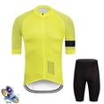 thumbnail image 1 of Afdoent Mens Two Piece Outfits Men's Bike Short Sleeved Top Competitive Road Cycling Clothing Riding Set Vacation Beach Casual, 1 of 3