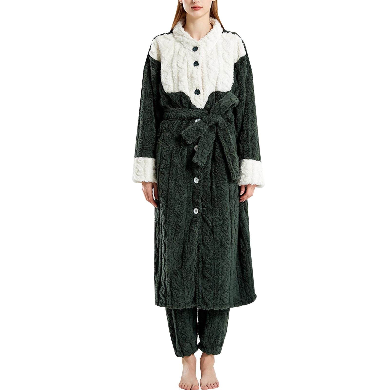 Afdoent Nightgowns For Women Female Colorblock French Style Coral