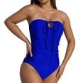 thumbnail image 1 of Afdoent One Piece Swimsuit Women Bandeau Halterneck Monokini Swimwear Push Up Bathing Suit For Swimming Beach 2026 Summer Swimwear, 1 of 5