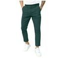 thumbnail image 1 of Afdoent Pants For Men Double Fold Line Solid Color Casual Pants Material Loose Fit, 1 of 8