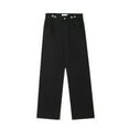 thumbnail image 1 of Afdoent Pants For Men Stretch Denim Comfortable Loose Fit Jeans For Daily Wear Oversized Streetwear Basic Style Baggy Trousers Durable Soft Fabric Streetwear, 1 of 4