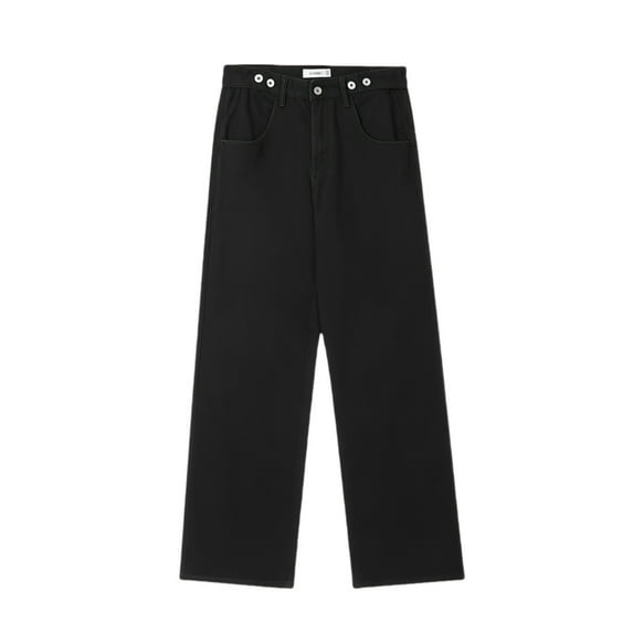 Afdoent Pants For Men Stretch Denim Comfortable Loose Fit Jeans For Daily Wear Oversized Streetwear Basic Style Baggy Trousers Durable Soft Fabric Streetwear