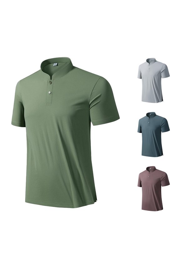 Polo Shirts For Men Short Sleeve Casual Sport With Hidden Button Placket And Classic Mens Polo Shirts