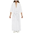 thumbnail image 1 of Afdoent Robes For Women Ladies Absorbent Quick Drying Short Sleeved Robe Bathrobe Sleepwear, 1 of 4