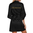 thumbnail image 1 of Afdoent Robes For Women Wedding Party Robe Letter Kimono Satin Pyjamas Bridesmaid Bathrobe Sleepwear, 1 of 9