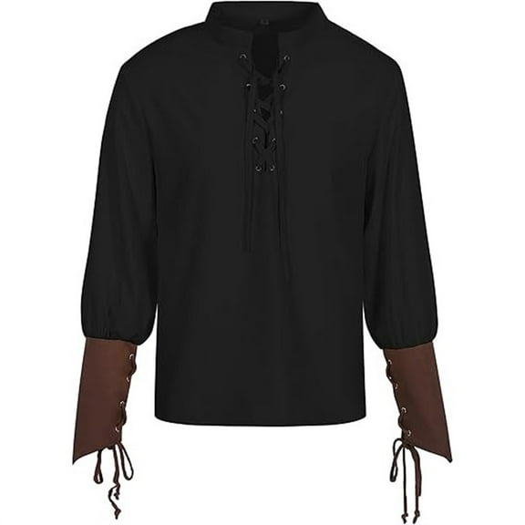 Afdoent Shirt For Men Male Shirt Steam Punk Retro Gothic Holiday Fashion Clothing Classic Fit Summer Tops