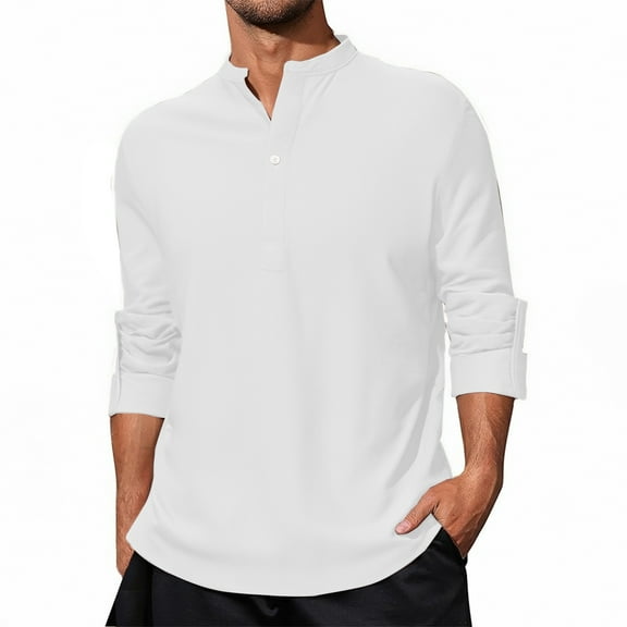 Afdoent Shirt For Men Male Casual Long Sleeve Stand Collar Button Up Pineapple Plaid Shirt Comfortable Stylish Nylon Blend Top For Everyday Wear Beach Vacation Shirt