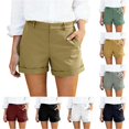 thumbnail image 1 of Afdoent Shorts For Women Casual Loose Fit Summer Breathable Blend Elastic Waist Comfortable Shorts With Pockets For Ladies Beach Vacation Shorts, 1 of 5