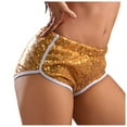 thumbnail image 1 of Afdoent Shorts For Women Sequin Micro Shorts For Women Sparkly Concert Outfits Mini Low Rise Fashion Vacation Clothes, 1 of 7