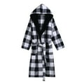 thumbnail image 1 of Afdoent Soft Robes For Women Robe Hooded Mens Bathrobe Big And Tall Bath Robe For Men And Women Loungewear, 1 of 3