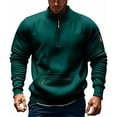 thumbnail image 1 of Afdoent Sweatshirts For Men Winter 2025 Stand Collar Half Zipper And Multiple Pockets Fall Outwear, 1 of 4