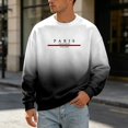 thumbnail image 1 of Afdoent Sweatshirts for Men Gradient Pullover Crewneck Long Sleeve Sweatshirt for Modern Streetwear Comfy, 1 of 5
