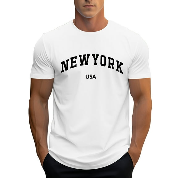 Afdoent T Shirts For Men Male Raglan Sleeve Letter Print Short Sleeve Crew Neck T Shirt Floral Fashion Trend Bottoming Shirt Fashion Tee Shirts