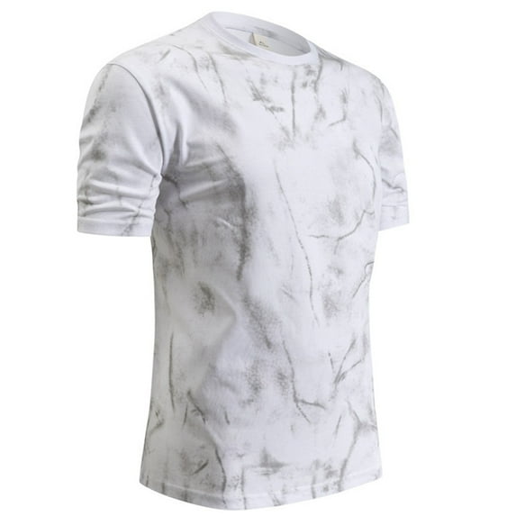 Afdoent T Shirts For Men Male Vintage Tie Dye Gradient Short Sleeve T Shirt Summer Loose Fit Crew Neck Casual Top Fashion Tee Shirts