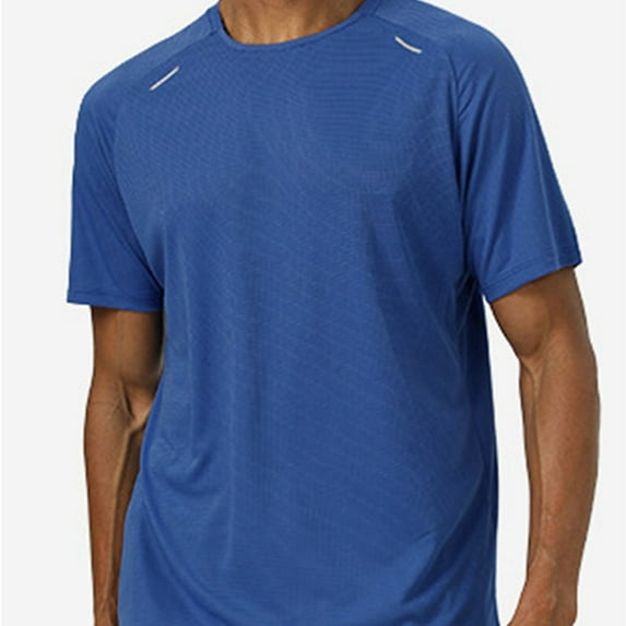 Afdoent T Shirts For Men Male Lightweight Breathable Sports Outdoor T Shirt With Night Reflective Stripes For Running And Training Short Sleeve Soft Comfort Tee Shirts