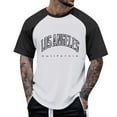 thumbnail image 1 of Afdoent T Shirts For Men Trending Male T Shirts Everyday Wear Casual Outings And Street Style Featuring Raglan Sleeves Color Block Design Ideal All Seasons Milk Silk Fabric Streetwear, 1 of 4