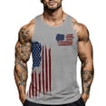 thumbnail image 1 of Afdoent Tank Tops Men Usa Anniversary Graphic Print Tank Top Summer Casual Sleeveless T Shirt For United States Of America Fashion Classic, 1 of 4