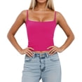 thumbnail image 1 of Afdoent Tank Tops For Women Slim Fit Sleeveless Tank Top With Removable Padding Adjustable Strap Camisole For Layering And Casual Wear Fashion Tops For Women, 1 of 6