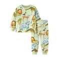 thumbnail image 1 of Afdoent Toddler Boy Clothes Winter Autumn Long Sleeve Pants Cartoon Animal Print Casual Two Piece Outfit For Toddler Kids Comfortable Loose Fit 18-24 Months, 1 of 8
