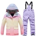 thumbnail image 1 of Afdoent Toddler Girl Clothes Girls Ski Winter Water Windproof Thermal Snowsuit Jacket Pants Outfit For Cold Weather Outdoor Activities 7-8 Years, 1 of 4