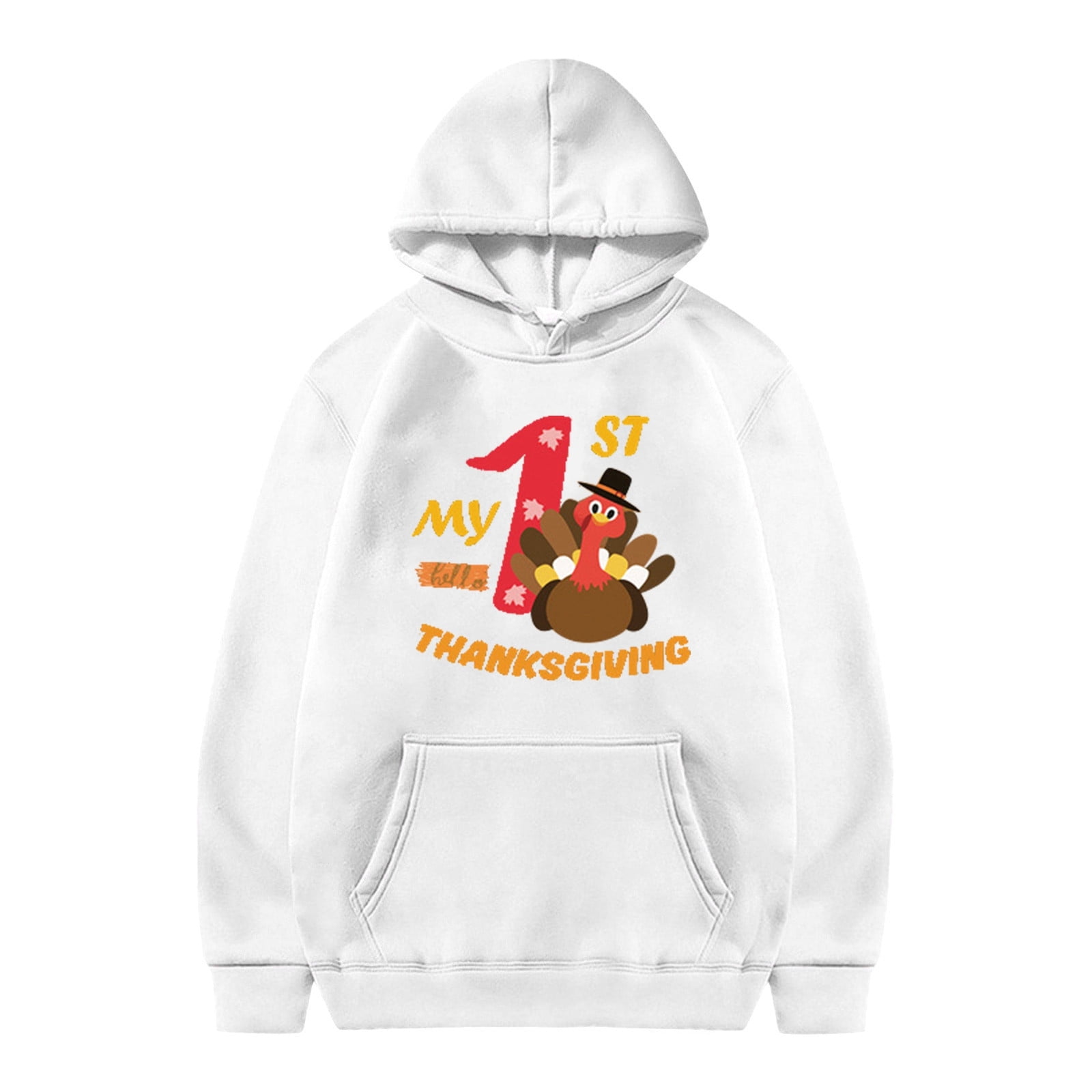 Afdoent Toddler Girls Sweatshirt Girl Thanksgiving Hoodie Winter Warm