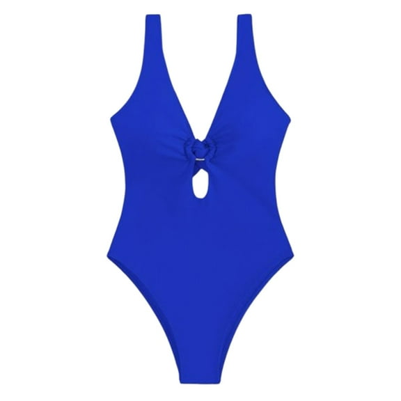 Afdoent Women One Piece Swimsuits Bikini Swimsuit With Tie Straps Solid Color Swimsuit 2026 Beach Vacation Clothes Women's Clothing