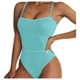 thumbnail image 1 of Afdoent Women One Piece Swimsuits Womens Summer Large Beach Solid Color Bikini Swimsuit Fashion Swimsuit 2026 Summer Swimwear, 1 of 9