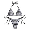 thumbnail image 1 of Afdoent Women's Bikini Sets Bikini Swimsuit Women Swimwear Push Up Bikini Set Thong Brazilian Bathing Suit Beach Wear 2026 Retro Swimsuit, 1 of 9