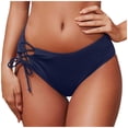 thumbnail image 1 of Afdoent Women's High Waisted Bikini Bottoms Plus Size Swim Briefs Beach Shorts Ruched Bottom Full Coverage Swimsuit Bottom Bathing Suit Bottoms, 1 of 9