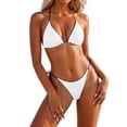 thumbnail image 1 of Afdoent Women's Tankini Swimsuits Bikini Beachwear Tie Side Two Piece Swimsuit For Summer Pool Party Water Activities Beach Summer Outfits, 1 of 6