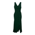 thumbnail image 1 of Afdoent Womens Dresses Elegant Off Shoulder Sleeveless Two Piece Bodycon V Neck Long Dress For Evening Party Formal Occasion Formal Party Evening Dress, 1 of 3
