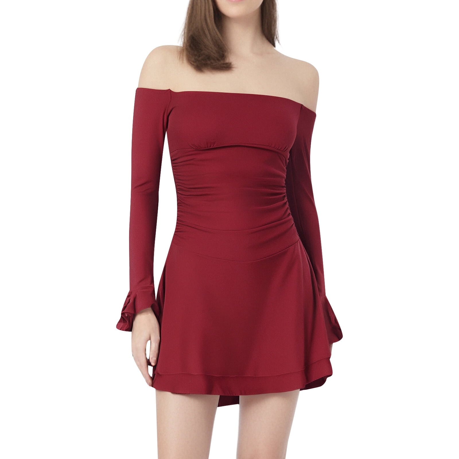 little black dress with gold accessories Honor Chlo INV-D258623 Blue Floral Print Dress Color:Champagne Gold