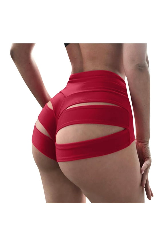 Womens Leggings Wear Ladies Color Panties Shorts Out Cut Knicker Fashion Dance Brief Pole Pants Workout Yoga Pants