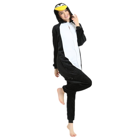 Afdoent Womens Onesies Pajamas Cartoon Animal Conjoined Couple Pajamas Loungewear