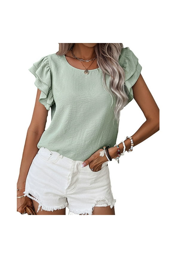 Womens Tops Trendy T Shirts For Everyday Wear Casual Loose Fit Summer Style Easy Care For Any Occasion Comfortable And Stylish Top Tee Shirts For Women Comfortable
