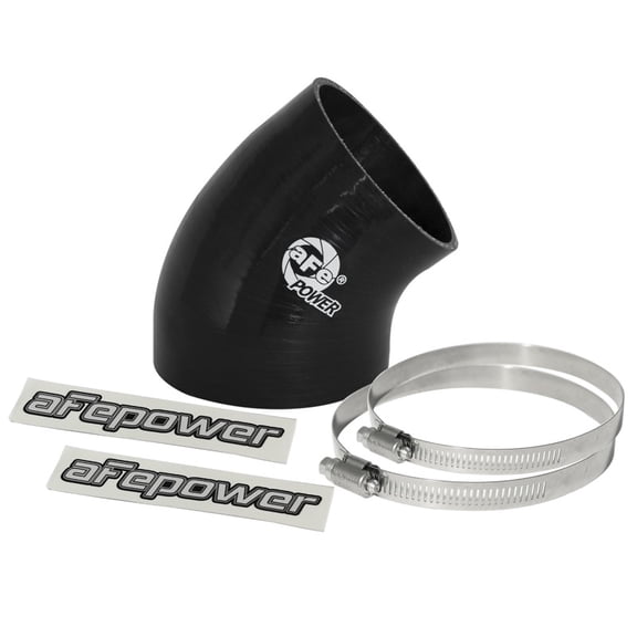 aFe MagnumFORCE Cold Air Int Sys Spare Parts Kit (4-3.5in ID x 40 Deg) Elbow Reducing Coupler - Blk