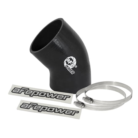 aFe Power Magnum FORCE Cold Air Intake System Spare Parts Kit (3 IN ID to 3-1/4 IN ID x 45 Deg.) Elbow Reducing Coupler - Black 59-00075