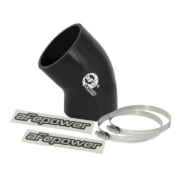 aFe Power Magnum FORCE Cold Air Intake System Spare Parts Kit (3 IN ID to 3-1/4 IN ID x 45 Deg.) Elbow Reducing Coupler - Black 59-00075