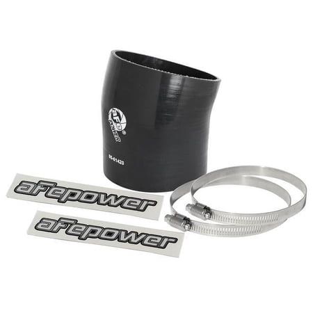 aFe Power Magnum FORCE Cold Air Intake System Spare Parts Kit (4-1/4 IN ID to 3-7/8 IN ID x 17 Deg.) Elbow Reducing Coupler - Black 59-00082