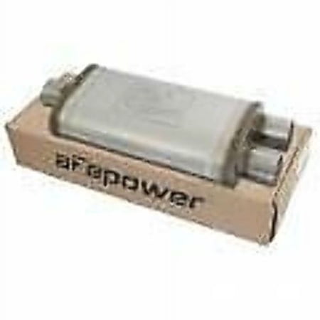 Afe Power EXH Muffler 409 SS; 2.5 in In/Dual Out 4x9x18 in 49M00009