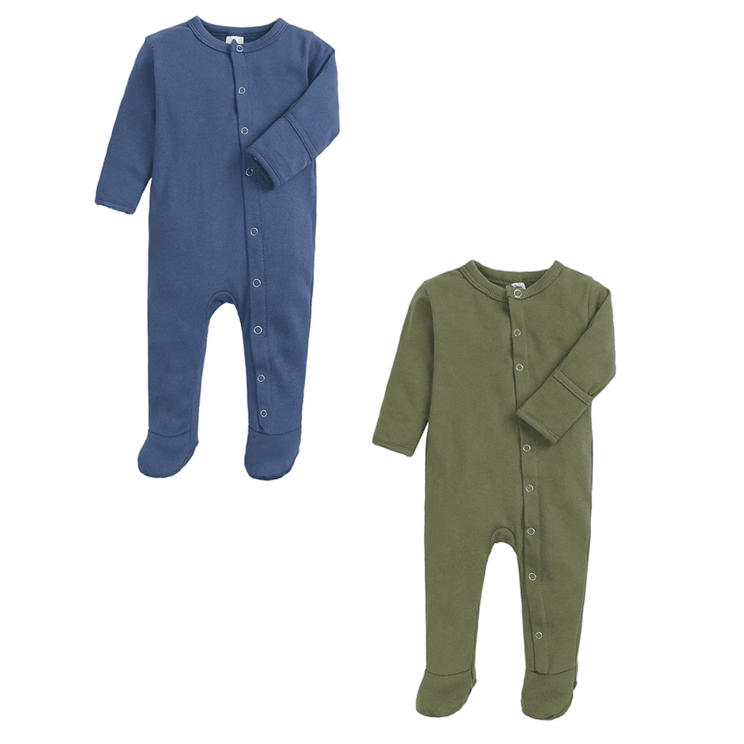 Afelkas Baby Long Sleeve Romper Infant Footed Pajamas Crewneck Snap ...
