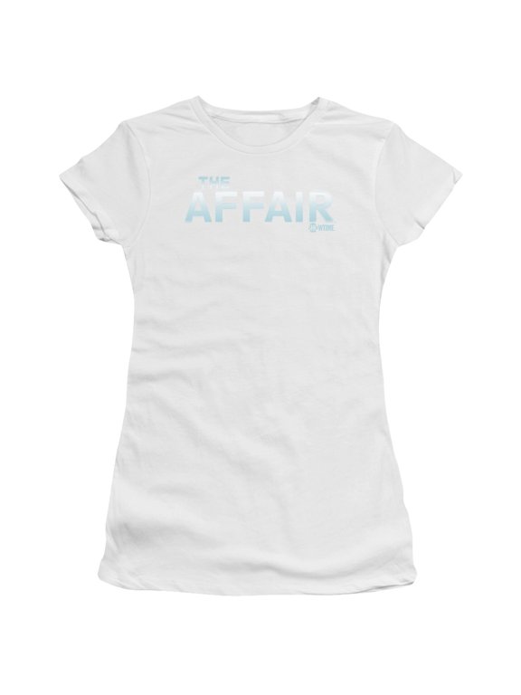 Affair Logo Junior Women's T-Shirt Sheer White