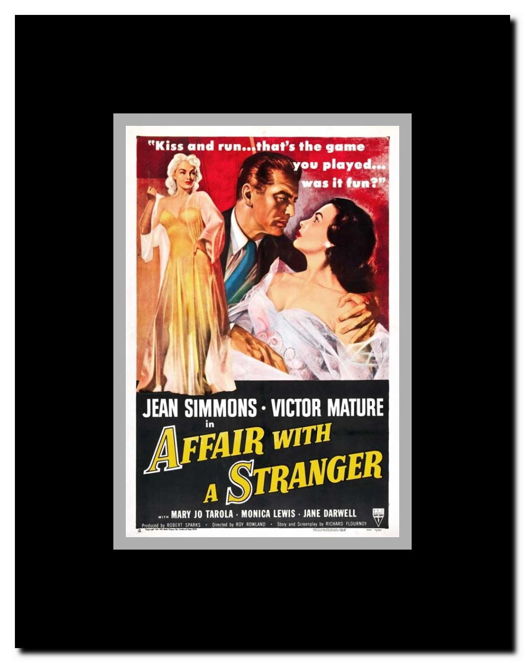 Affair With a Stranger Framed Movie Poster
