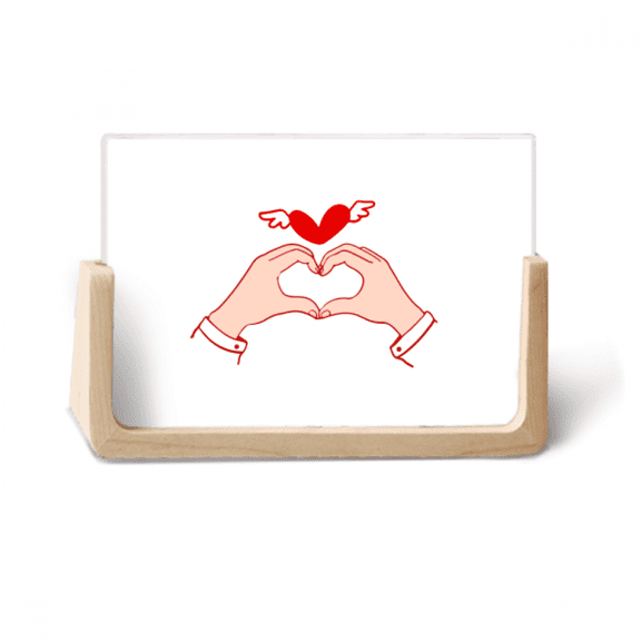 Affection Fraternity Compassion Hand Motion Photo Wooden Photo Frame Tabletop Display