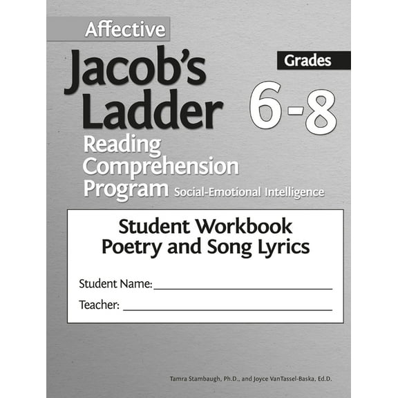 Affective Jacob's Ladder Reading Comprehension Program: Grades 6-8, Student Workbooks, Poetry and Song Lyrics (Set of 5) (Paperback)