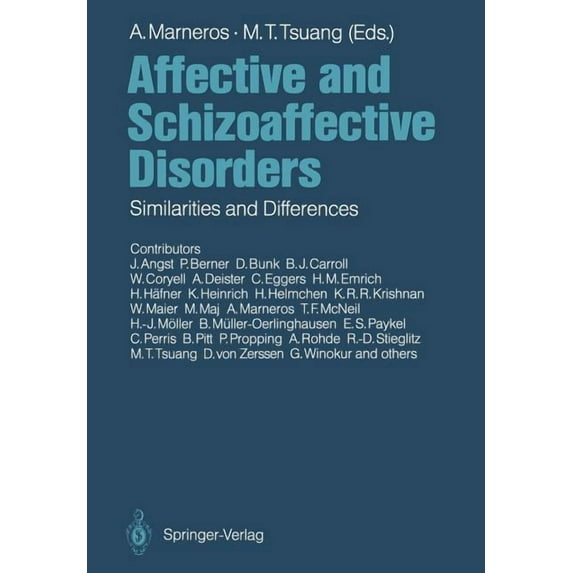 Affective and Schizoaffective Disorders: Similarities and Differences, (Paperback)